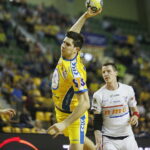 11.04.201811.04.2018 Kielce. Piłka ręczna. Puchar Polski. Mecz PGE Vive Kielce - Górnik Zabrze. Marko Mamić / Jarosław Kubalski / Radio Kielce