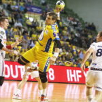 11.04.201811.04.2018 Kielce. Piłka ręczna. Puchar Polski. Mecz PGE Vive Kielce - Górnik Zabrze. Julen Aginagalde / Jarosław Kubalski / Radio Kielce