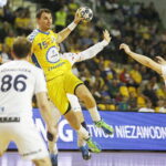 11.04.201811.04.2018 Kielce. Piłka ręczna. Puchar Polski. Mecz PGE Vive Kielce - Górnik Zabrze. Krzysztof Lijewski / Jarosław Kubalski / Radio Kielce