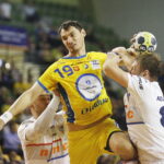 11.04.201811.04.2018 Kielce. Piłka ręczna. Puchar Polski. Mecz PGE Vive Kielce - Górnik Zabrze. Krzysztof Lijewski / Jarosław Kubalski / Radio Kielce