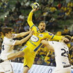 11.04.201811.04.2018 Kielce. Piłka ręczna. Puchar Polski. Mecz PGE Vive Kielce - Górnik Zabrze. Uros Zorman / Jarosław Kubalski / Radio Kielce