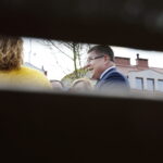 21.04.2018 Opatów.  Parlamentarzyści PiS podczas konferencji prasowej. Poseł Marek Kwitek, poseł Anna Krupka i europoseł Zbigniew Kuźmiuk / Jarosław Kubalski / Radio Kielce