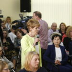 22.04.2018 Starachowice. Minister resortu Rodziny, Pracy i Polityki Społecznej Elżbieta Rafalska spotkała się z mieszkańcami / Jarosław Kubalski / Radio Kielce