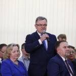 22.04.2018 Starachowice. Minister resortu Rodziny, Pracy i Polityki Społecznej Elżbieta Rafalska spotkała się z mieszkańcami / Jarosław Kubalski / Radio Kielce