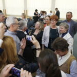 22.04.2018 Starachowice. Minister resortu Rodziny, Pracy i Polityki Społecznej Elżbieta Rafalska spotkała się z mieszkańcami / Jarosław Kubalski / Radio Kielce