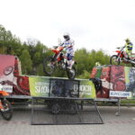 27.04.2018 Kielce. Festyn „Jednośladem bezpiecznie do celu”. Przemysław Kaczmarczyk i Maciej Giemza / Jarosław Kubalski / Radio Kielce