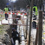 07.04.2018 Kielce Budowa sieci ciepłowniczej przy ulicy Klonowej / Jarosław Kubalski / Radio Kielce