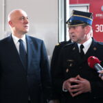 Minister Joachim Brudziński odwiedził remontowaną jednostkę Straży Pożarnej / Marzena Mąkosa / Radio Kielce