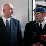 Minister Joachim Brudziński odwiedził remontowaną jednostkę Straży Pożarnej / Marzena Mąkosa / Radio Kielce