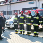 Minister Joachim Brudziński odwiedził remontowaną jednostkę Straży Pożarnej / Marzena Mąkosa / Radio Kielce