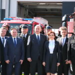 Minister Joachim Brudziński odwiedził remontowaną jednostkę Straży Pożarnej / Marzena Mąkosa / Radio Kielce