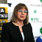 Konferencja PSL o "emeryturze bez podatku". Bogusława Wypych - radna Sejmiku Województwa Świętokrzyskiego / Marzena Mąkosa / Radio Kielce