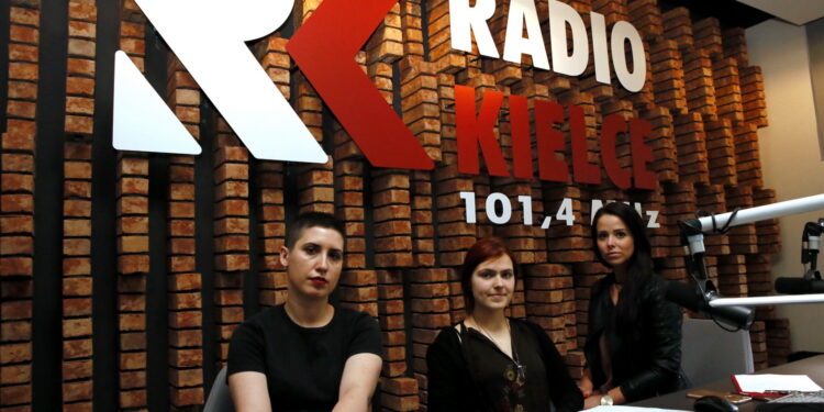 Pokolenie M. Na zdjęciu: Katarzyna Prędotka, Weronika Michalec i Monika Miller / Marzena Mąkosa / Radio Kielce