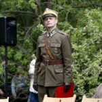 Uroczystości przy pomniku rozstrzelanych patriotów na ul. Karczówkowskiej. Dionizy Krawczyński - Stowarzyszenie Rekonstrukcji Historycznych "JODŁA" / Marzena Mąkosa / Radio Kielce