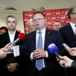 Konferencja SLD. Andrzej Szejna - wiceprzewodniczący SLD / Marzena Mąkosa / Radio Kielce