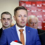Konferencja SLD. Marcin Chłodnicki - radny Rady Miasta Kielce  / Marzena Mąkosa / Radio Kielce