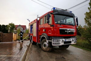 Pożar przy ulicy Granice / Marzena Mąkosa / Radio Kielce