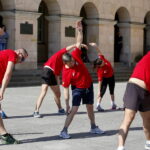 Biegi żołnierzy z flagami / Marzena Mąkosa / Radio Kielce