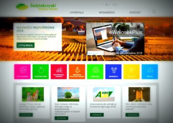 Świętokrzyski Portal Rolny - elektroniczna forma przekazu informacji dla rolników i mieszkańców wsi powstał z inicjatywy Świętokrzyskiego Ośrodka Doradztwa Rolniczego w Modliszewicach / screen