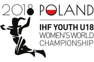 Logo Mistrzostw Świata U-18 w Piłce Ręcznej Kobiet 2018 / IHF