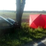 60 - letni mężczyzna zginął w wypadku, do którego doszło w miejscowości Umianowice w powiecie pińczowskim / PSP Pińczów