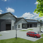 Wizualizacje budowy pt. „Modernizacja i przebudowa oczyszczalni ścieków w Kunowie” / Schwander Polska