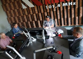 Punkty Widzenia. Na zdjęciu: Witold Borowiec, Jarosław Karyś, Robert Szumielewicz i Robert Siejka / Karol Żak / Radio Kielce