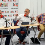 Studio Polityczne Radia Kielce. Od lewej: Jacek Wójcicki - Kukiz '15, Krzysztof Sławiński - PO, Mateusz Żukowski - Nowoczesna / Kamil Król / Radio Kielce
