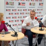 Studio Polityczne Radia Kielce.  Od lewej: Anna Krupka - PiS, Jacek Wójcicki - Kukiz '15, Krzysztof Sławiński - PO / Kamil Król / Radio Kielce
