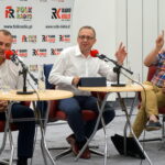 Studio Polityczne Radia Kielce. Od lewej: Jacek Wójcicki - Kukiz '15, Krzysztof Sławiński - PO, Mateusz Żukowski - Nowoczesna / Kamil Król / Radio Kielce