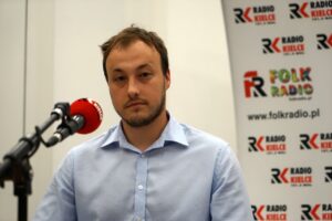 Kielce. Studio Polityczne. Na zdjęciu Maciej Kmita - PO / Karol Żak / Radio Kielce