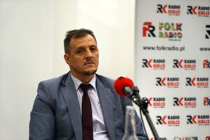 Kielce. Studio Polityczne. Na zdjęciu Jacek Toś - PiS / Karol Żak / Radio Kielce