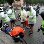 Włoszczowa. Uczniowie wzięli udział w charytatywnej akcji „Maturzyści pomagają kilometrami” / Ewa Pociejowska - Gawęda / Radio Kielce