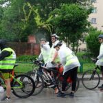 Włoszczowa. Uczniowie wzięli udział w charytatywnej akcji „Maturzyści pomagają kilometrami” / Ewa Pociejowska - Gawęda / Radio Kielce