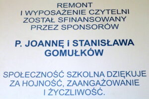 Otwarcie czytelni w I LO im. Mikołaja Reja w Jędrzejowie / Ewa Pociejowska-Gawęda / Radio Kielce