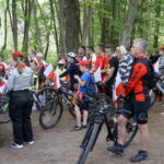 Okolice dębu Bartka zostały udekorowane biało-czerwonymi flagami / Marcin Różyc / Radio Kielce