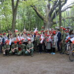 Okolice dębu Bartka zostały udekorowane biało-czerwonymi flagami / Marcin Różyc / Radio Kielce