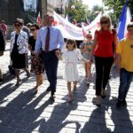 Pierwszomajowy pochód ulicami Kielc zorganizowany przez SLD / Jarosław Kubalski / Radio Kielce