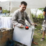 01.05.2018 Nowa Słupia. Małe Dymarki. Wytop szkła / Jarosław Kubalski / Radio Kielce