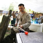 01.05.2018 Nowa Słupia. Małe Dymarki. Wytop szkła / Jarosław Kubalski / Radio Kielce