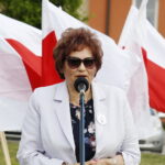 02.05.2018 Starachowice. Dzień Flagi. Starosta starachowicki Danuta Krępa / Jarosław Kubalski / Radio Kielce