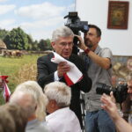 05.05.2018 Włoszczowa. Marszałek Senatu Stanisław Karczewski spotkał się z mieszkańcami miasta / Jarosław Kubalski / Radio Kielce