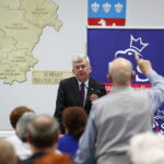 05.05.2018 Włoszczowa. Marszałek Senatu Stanisław Karczewski spotkał się z mieszkańcami miasta / Jarosław Kubalski / Radio Kielce