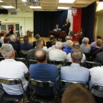 05.05.2018 Stadnicka Wola. Marszałek Senatu Stanisław Karczewski podczas spotkania z mieszkańcami / Jarosław Kubalski / Radio Kielce