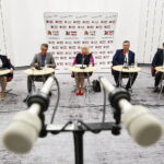 06.05.2018 Radio Kielce. Studio polityczne. Poseł PiS Maria Zuba, Jan Maćkowiak - PO, Jadwiga Szewczyk - Kukiz `15, Grzegorz Gałuszka - PSL, Piotr Kopacz - Nowoczesna / Jarosław Kubalski / Radio Kielce