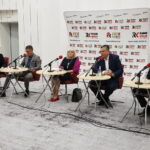 06.05.2018 Radio Kielce. Studio polityczne. Poseł PiS Maria Zuba, Jan Maćkowiak - PO, Jadwiga Szewczyk - Kukiz `15, Grzegorz Gałuszka - PSL, Piotr Kopacz - Nowoczesna / Jarosław Kubalski / Radio Kielce