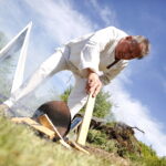 06.05.2018 Tokarnia. Park etnograficzny. Wytopki ołowiu / Jarosław Kubalski / Radio Kielce