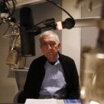 15.05.2018 Radio Kielce. Nagranie odcinków słuchowiska „Maszerują strzelcy, maszerują…”. Aktor Jerzy Trela / Jarosław Kubalski / Radio Kielce