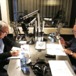 15.05.2018 Radio Kielce. Nagranie odcinków słuchowiska „Maszerują strzelcy, maszerują…”. Aktorzy Jerzy Trela i Jan Nowicki / Jarosław Kubalski / Radio Kielce