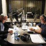 15.05.2018 Radio Kielce. Nagranie odcinków słuchowiska „Maszerują strzelcy, maszerują…”. Aktorzy Jerzy Trela i Jan Nowicki / Jarosław Kubalski / Radio Kielce